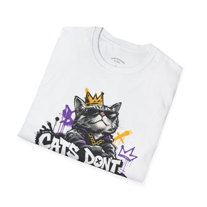 Cat Graphic Tee — "Cats Don't Have Owners They Have Staff"