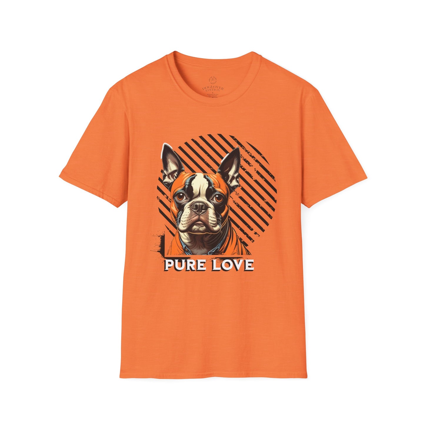 Pure Love French Bulldog T-Shirt | Unisex Softstyle Tee for Dog Lovers