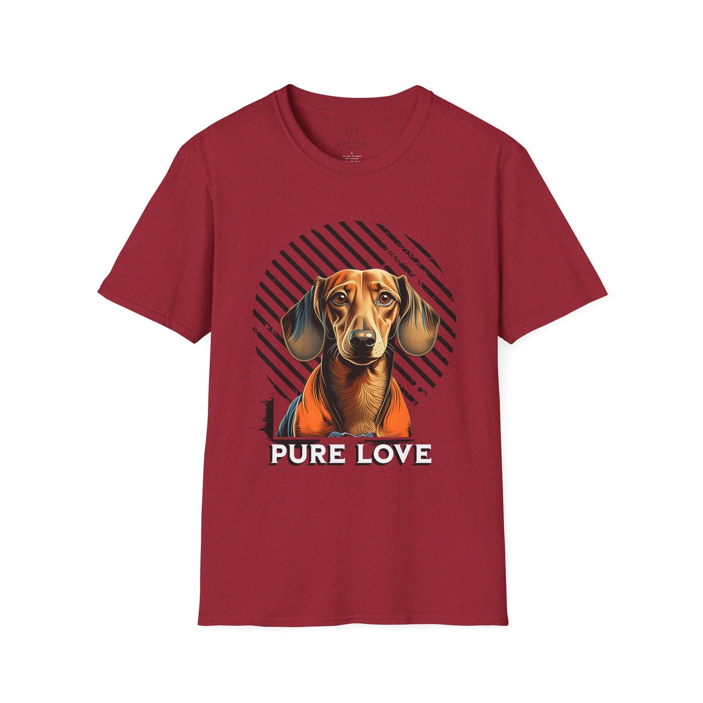 Pure Love Dachshund Unisex Softstyle T-Shirt - Perfect for Dog Lovers