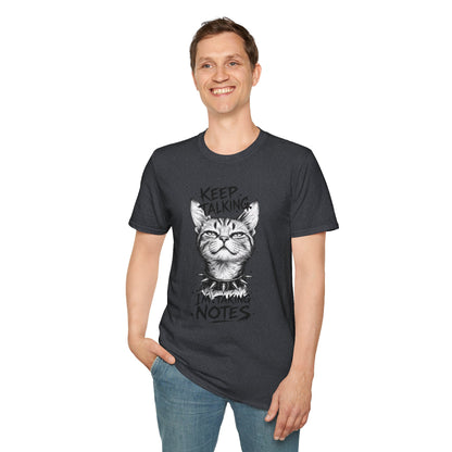 Keep Talking I'm Taking Notes Cat T‑Shirt