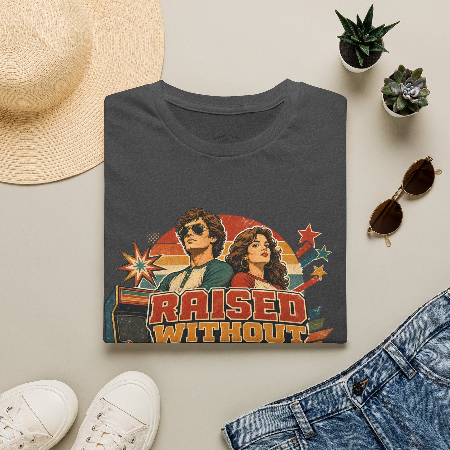 Raised Without Wi‑Fi T-Shirt — Retro 'Legends' Vintage Graphic Tee