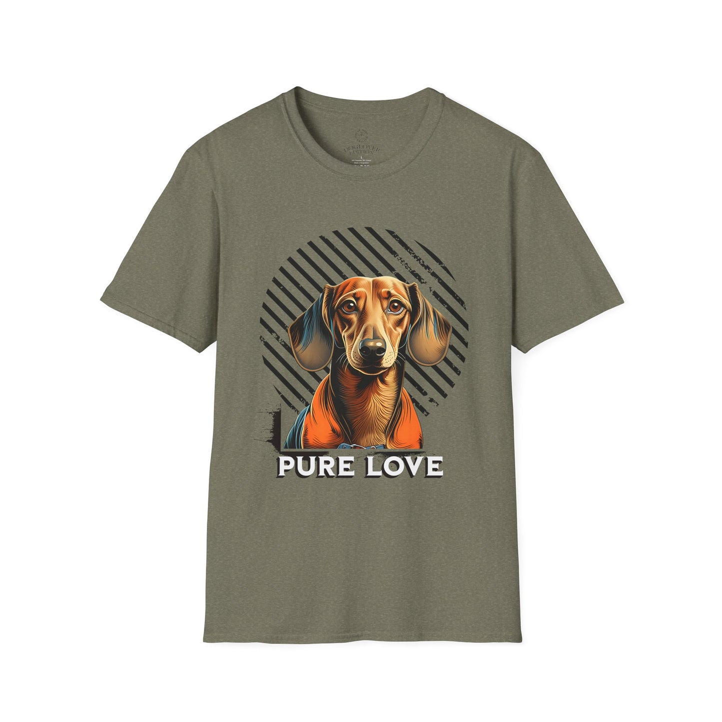 Pure Love Dachshund Unisex Softstyle T-Shirt - Perfect for Dog Lovers
