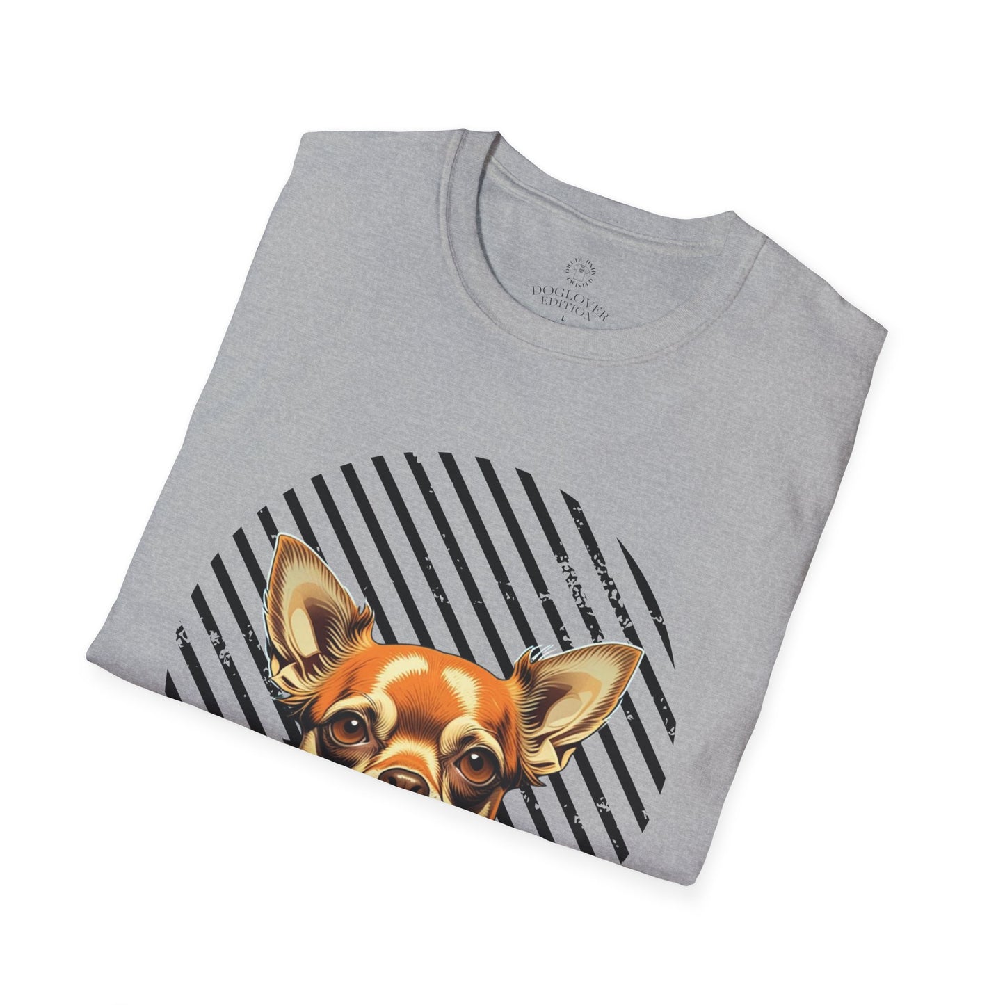 Dog Lover's Pure Love Unisex T-Shirt | Vibrant Orange Dog Design