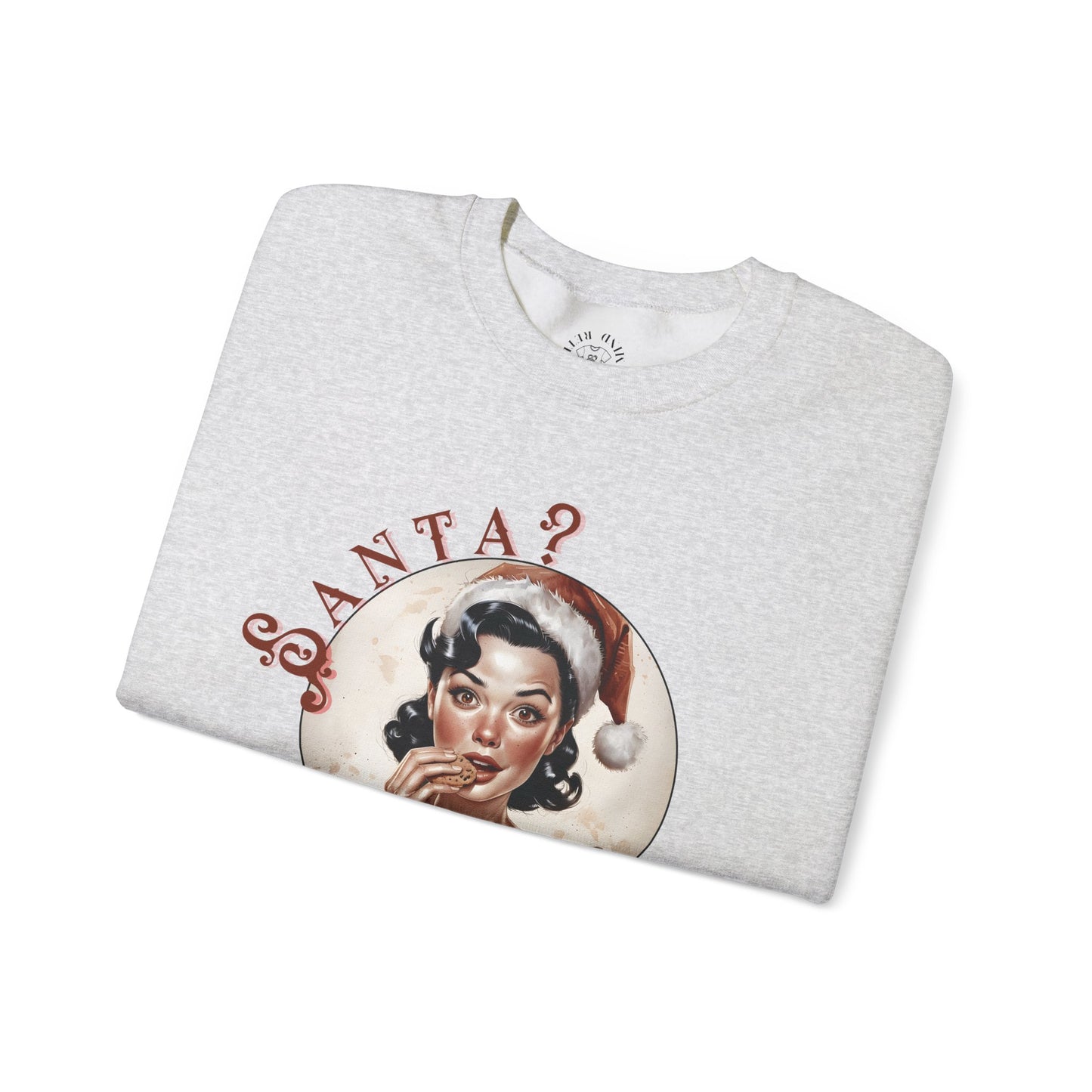 Funny Cookie Lover Sweatshirt - Retro Design - Santa? Christmas