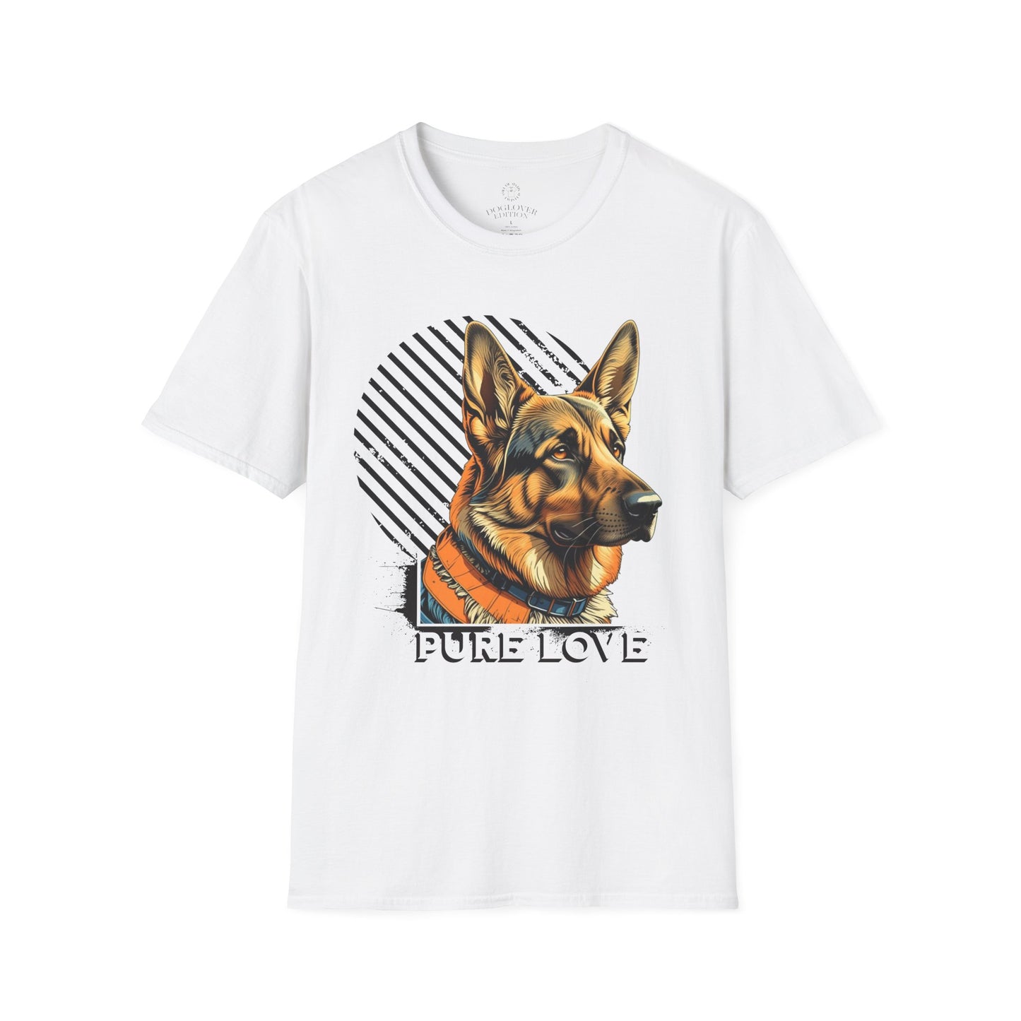 German Shepherd Pure Love Unisex Softstyle T-Shirt .dog