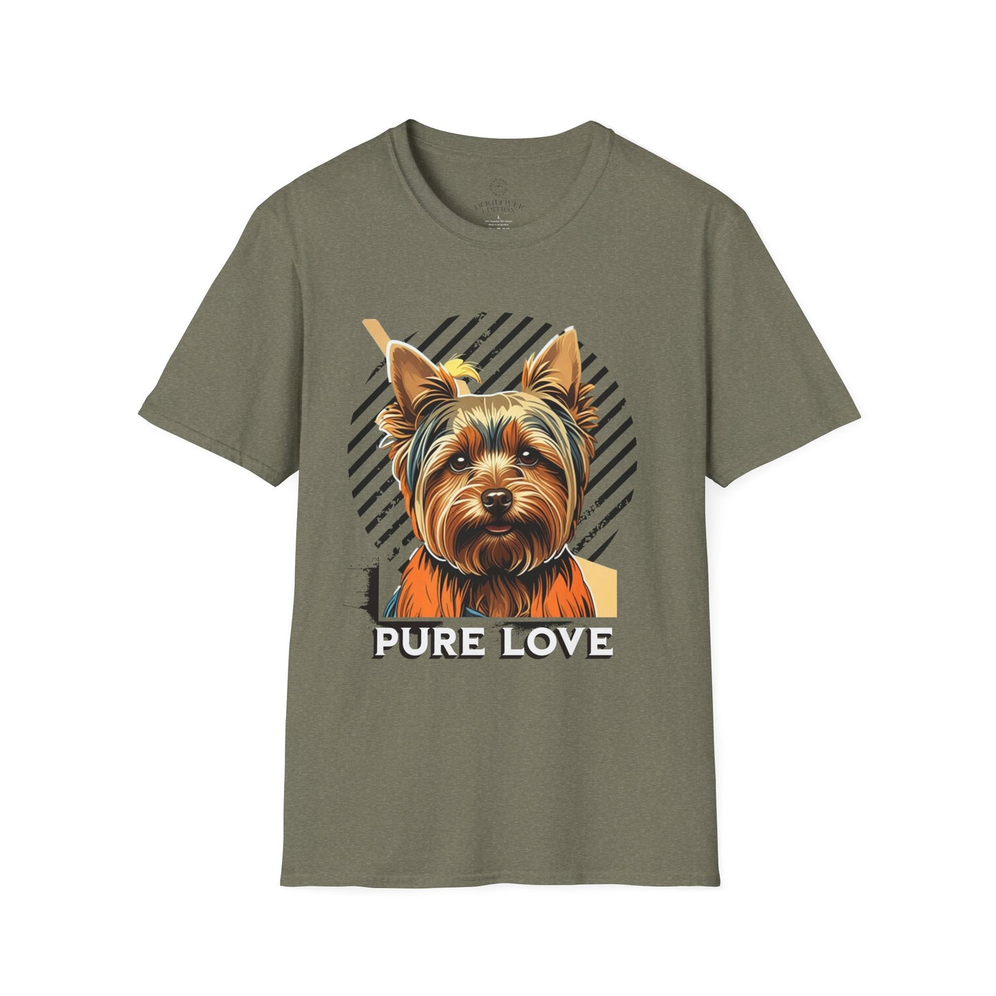 Pure Love Yorkie Unisex Softstyle T-Shirt - Perfect Gift for Dog Lovers