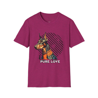 Pure Love Doberman Unisex Softstyle T-Shirt