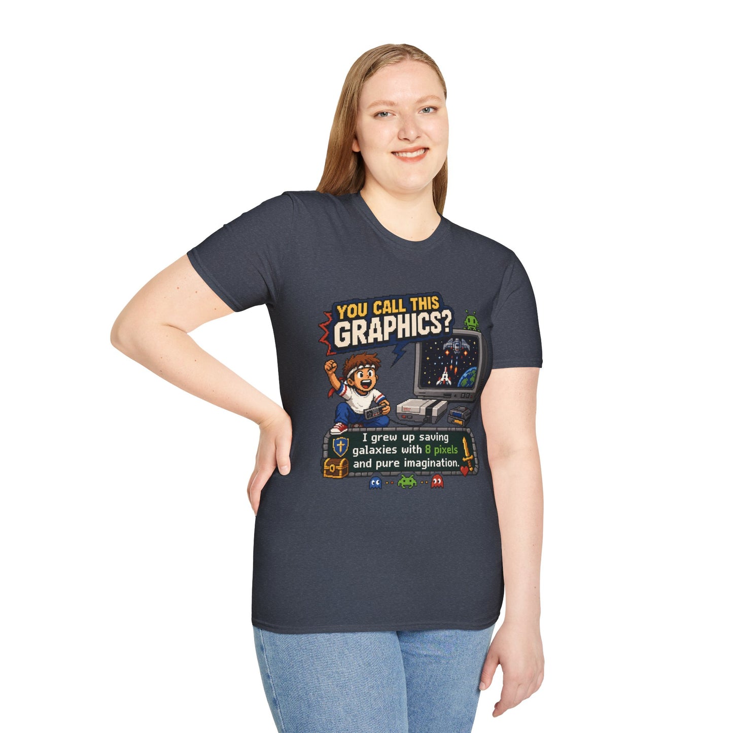 T-Shirt — "You Call This Graphics?" Retro Gamer Vintage Video Game Tee