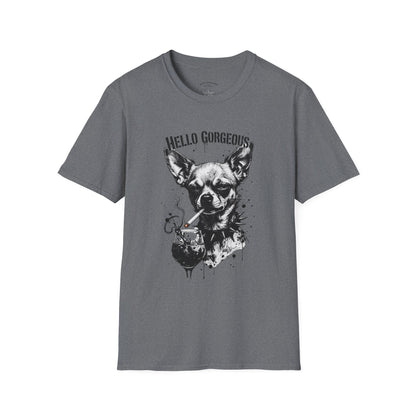Chihuahua 'Hello Gorgeous' Tee - Cute Dog Graphic T-Shirt