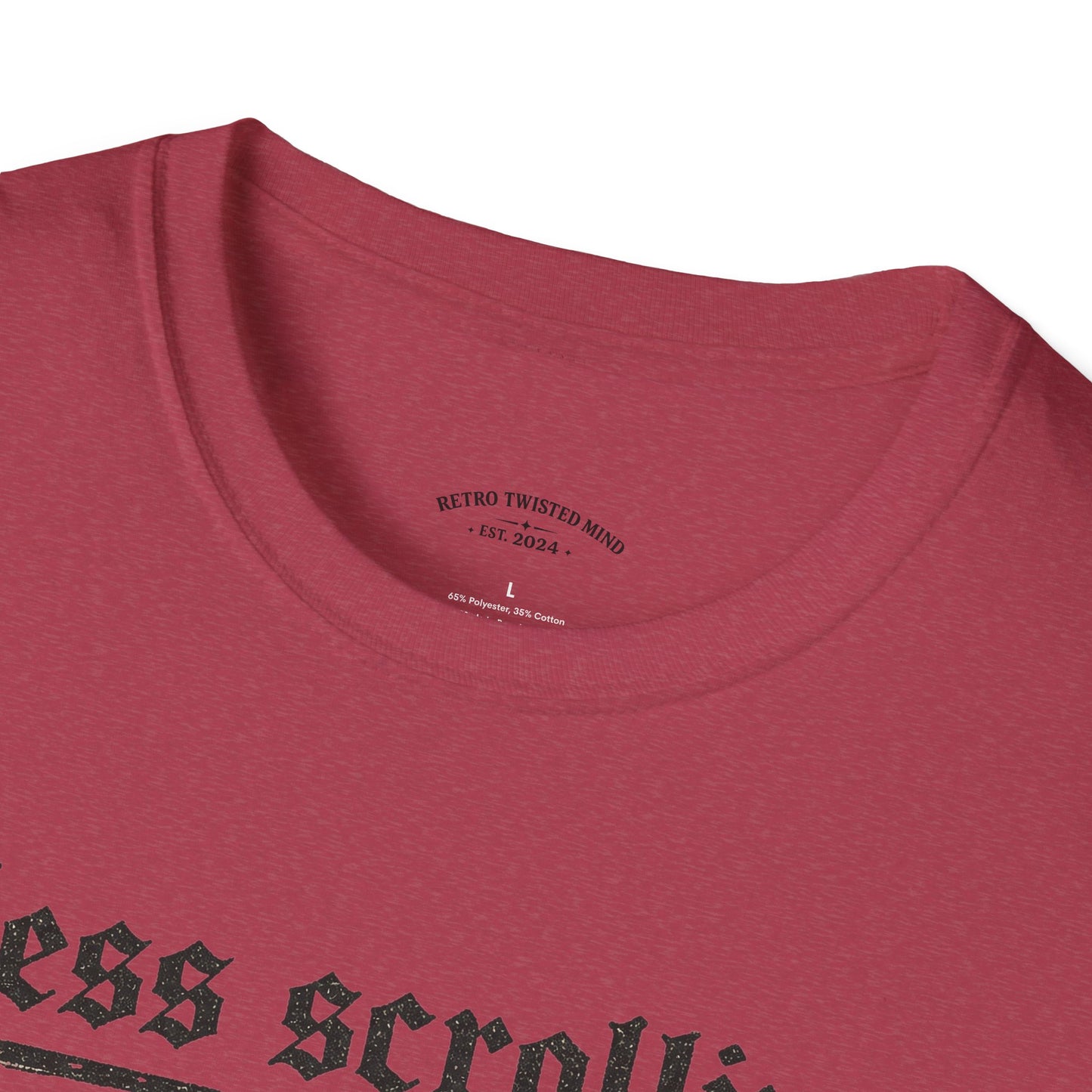 T-Shirt — "Less Scrolling, More Strolling" Dog Graphic Tee