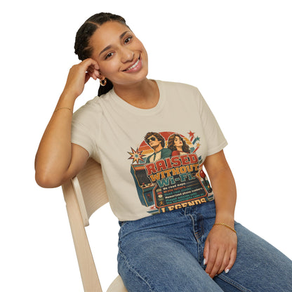 Raised Without Wi‑Fi T-Shirt — Retro 'Legends' Vintage Graphic Tee