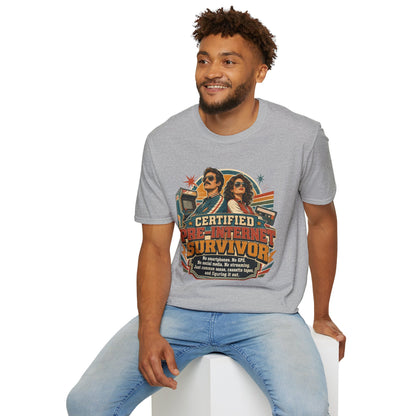 Certified Pre-Pandemic Survivor T-Shirt — Retro 70s Vintage Graphic