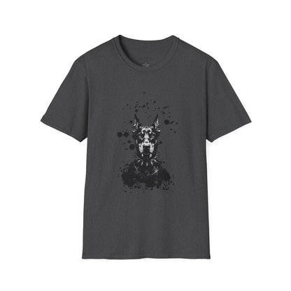 Doberman Ink Splatter T-Shirt
