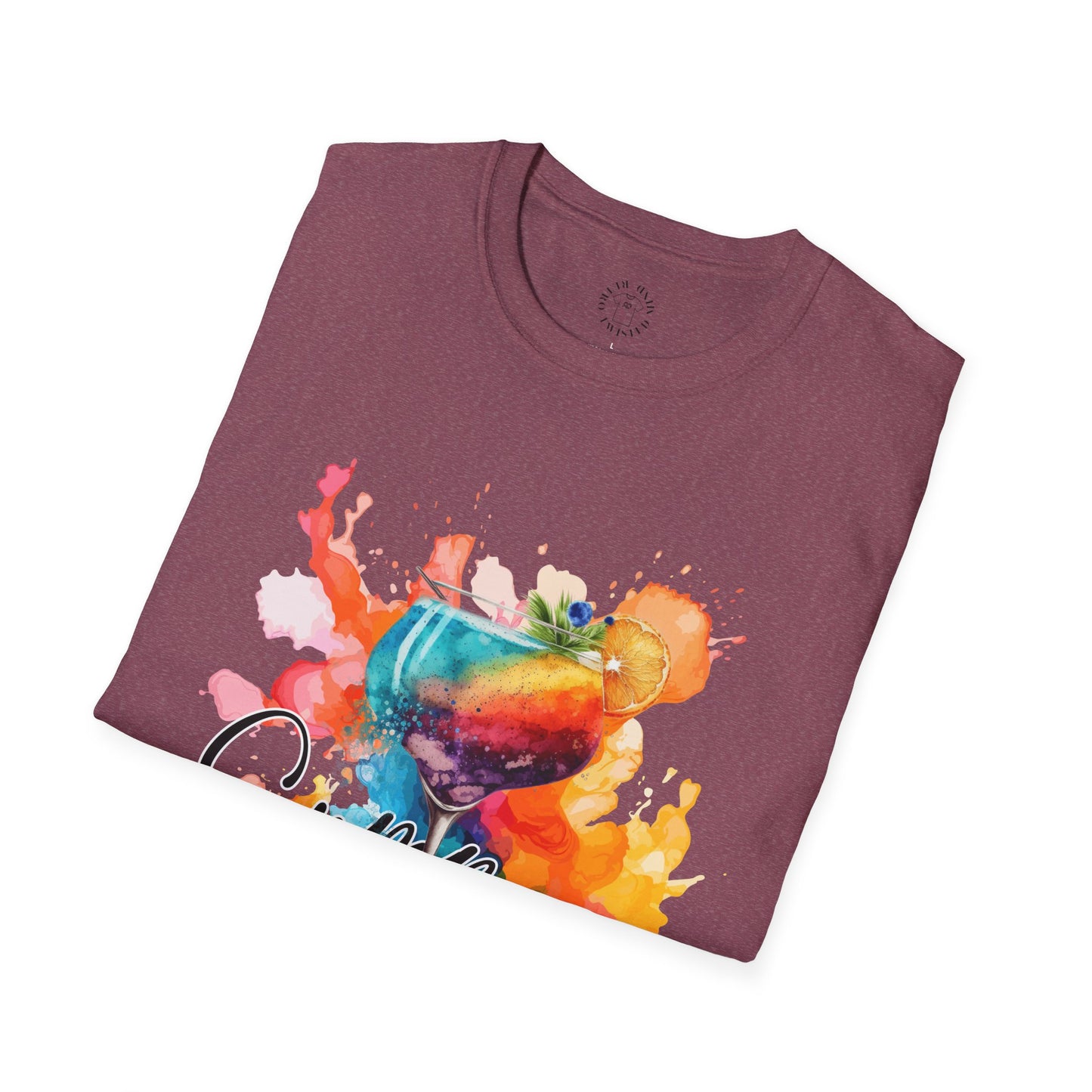 Colorful Artistic T-Shirt with Inspirational Design, Unisex Softstyle Tee, Gift for Art Lovers, Casual Wear, Birthday Gift Idea