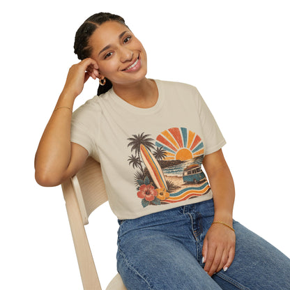 Retro Surf Sunset T-Shirt