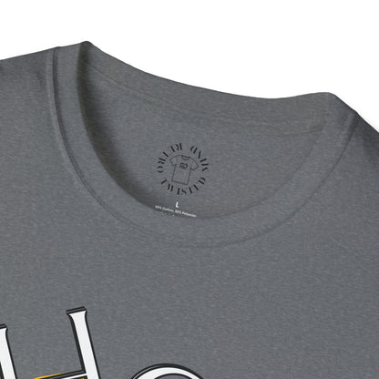 Hello Skull Graphic Unisex Softstyle T-Shirt - Edgy Streetwear Tee,scull