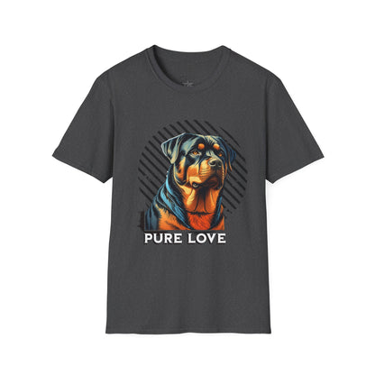 Pure Love Rottweiler Unisex Softstyle T-Shirt - Dog Lover Gift