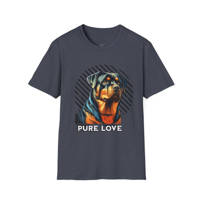 Pure Love Rottweiler Unisex Softstyle T-Shirt - Dog Lover Gift