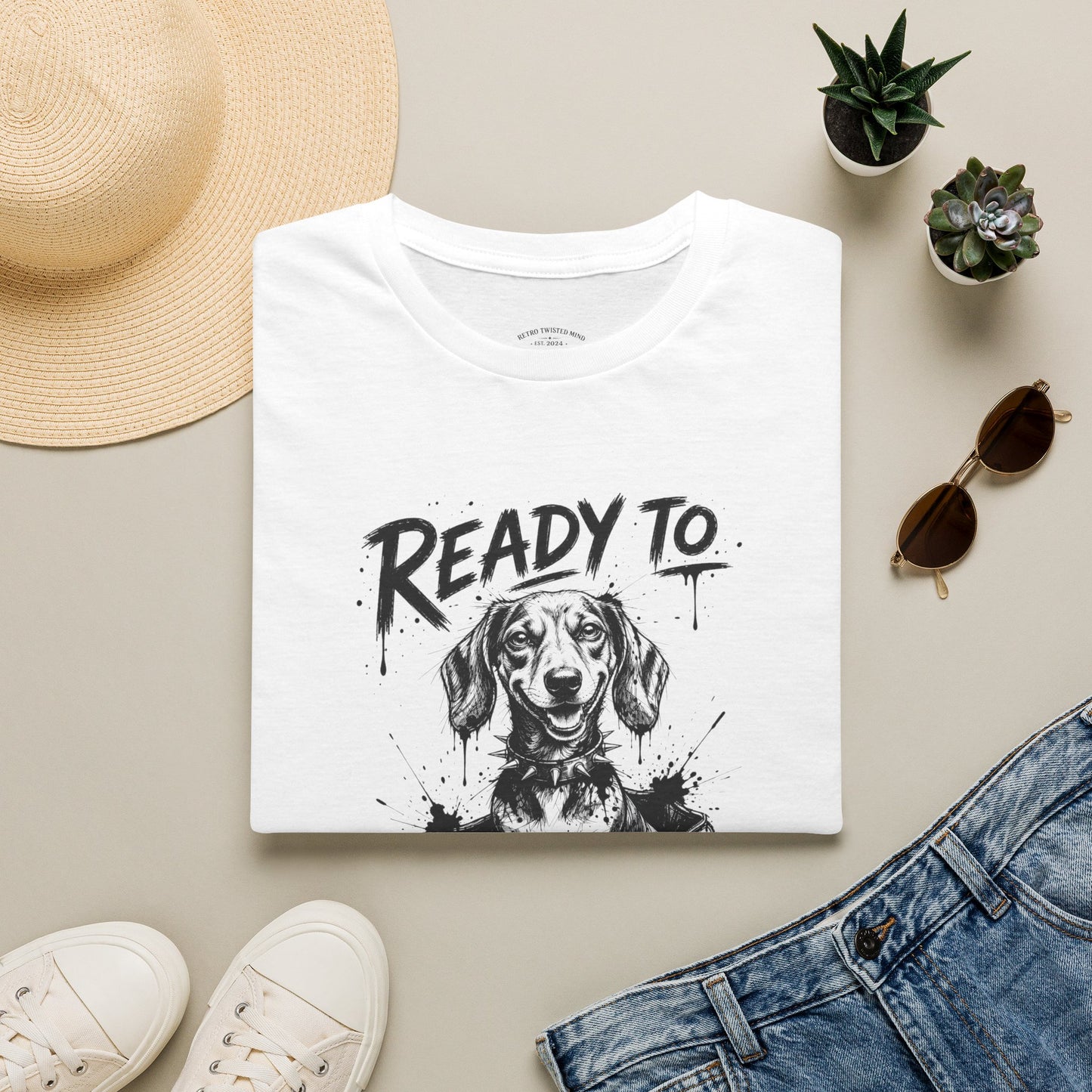 Ready To Cause Problems Dog T-Shirt — Funny Dachshund Graphic Tee