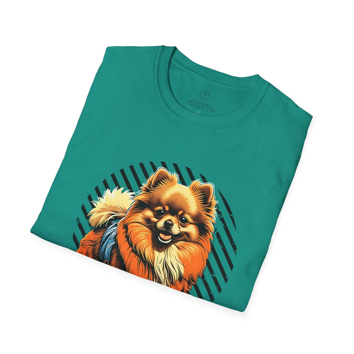 Unisex Softstyle T-Shirt - 'Pure Love' Pomeranian Print