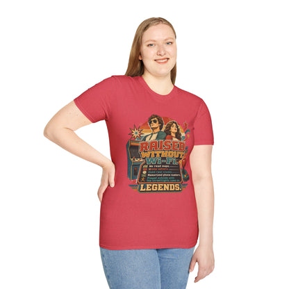 Raised Without Wi‑Fi T-Shirt — Retro 'Legends' Vintage Graphic Tee