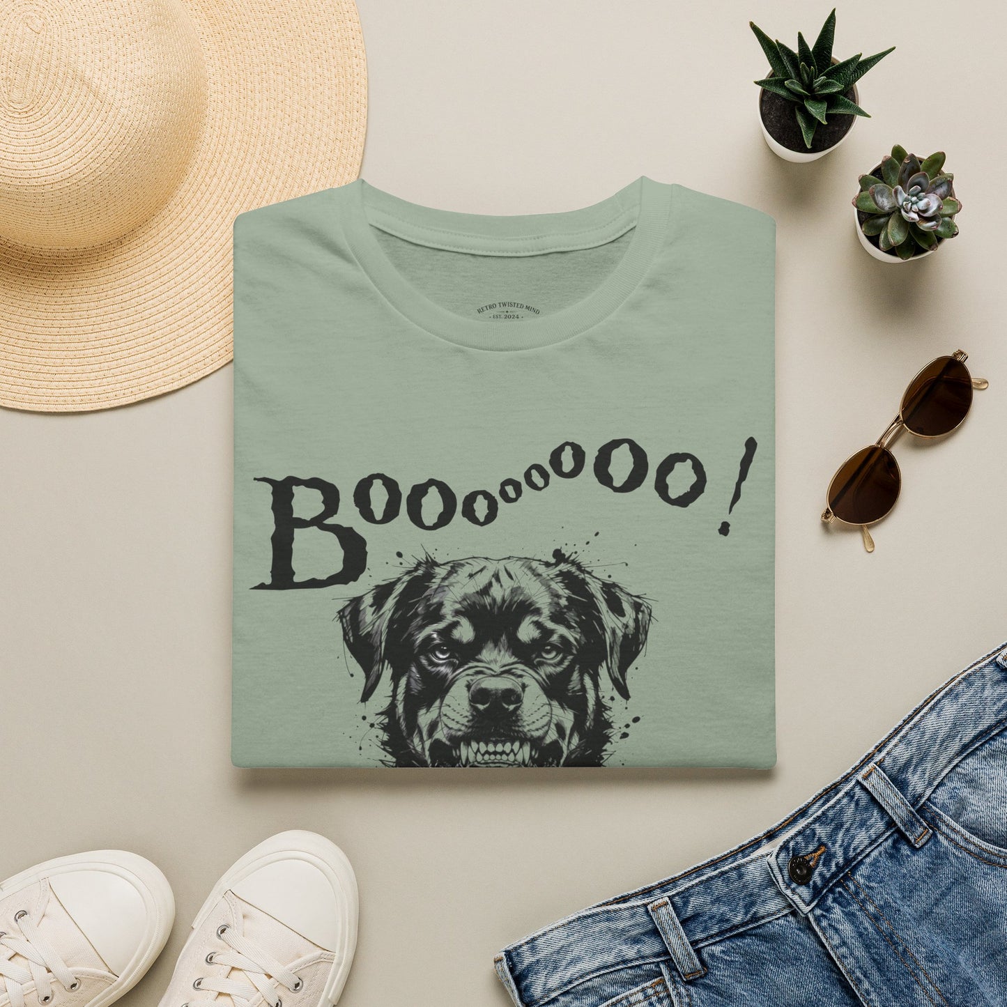 Rottweiler Boo! T-Shirt — Spooky Dog Halloween Tee