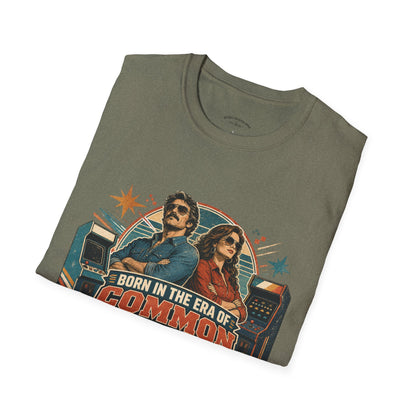 Born in the Era of Common Sense T-Shirt — Retro 70s Vintage Political Graphic Tee