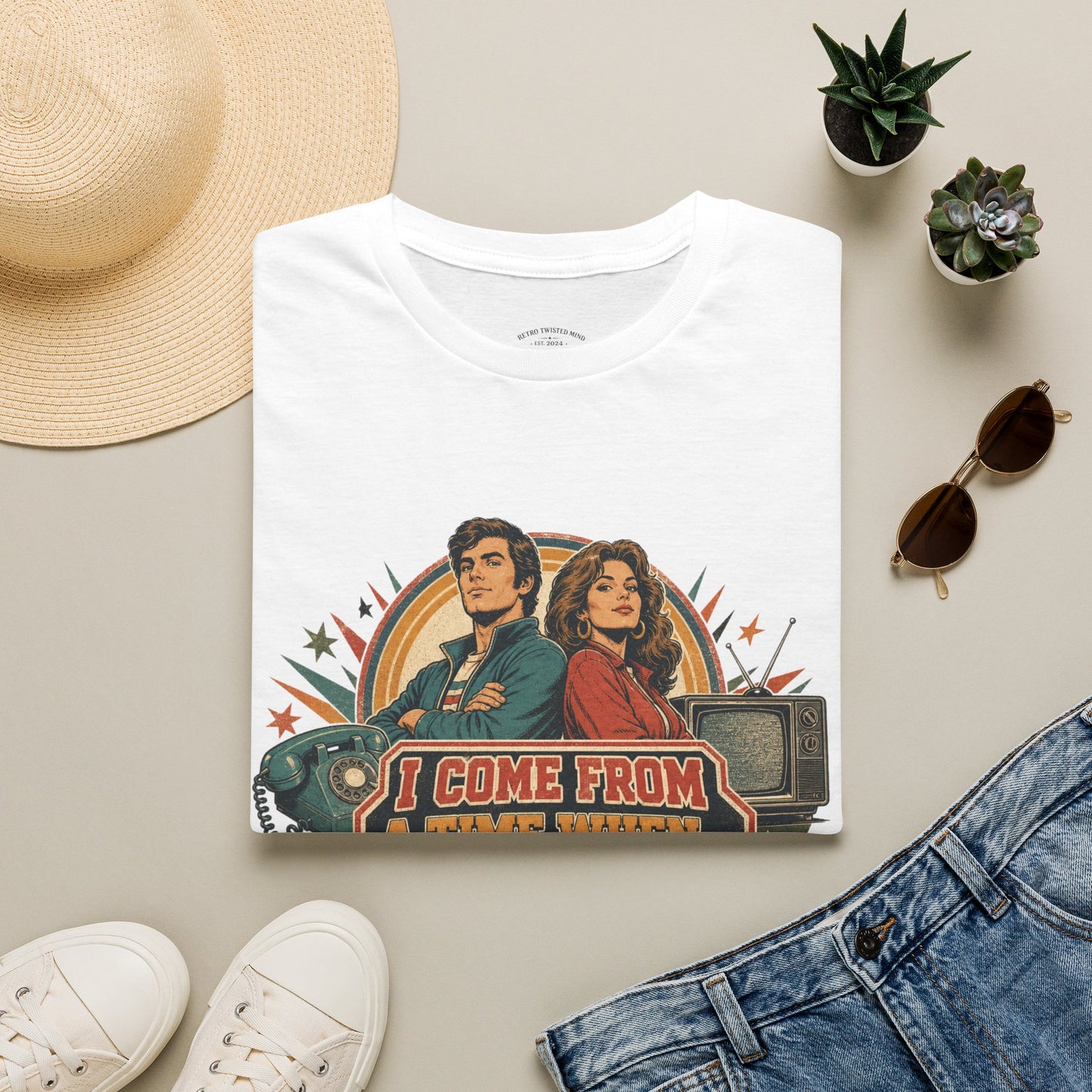 Vintage Road Trip T-Shirt — "I Come From A Time When" Retro Couple Graphic