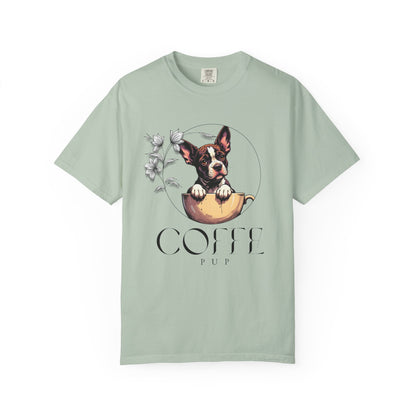 Coffee Pup Unisex Garment-Dyed T-shirt