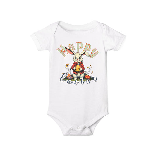 Happy Easter Infant Jersey One Piece,baby