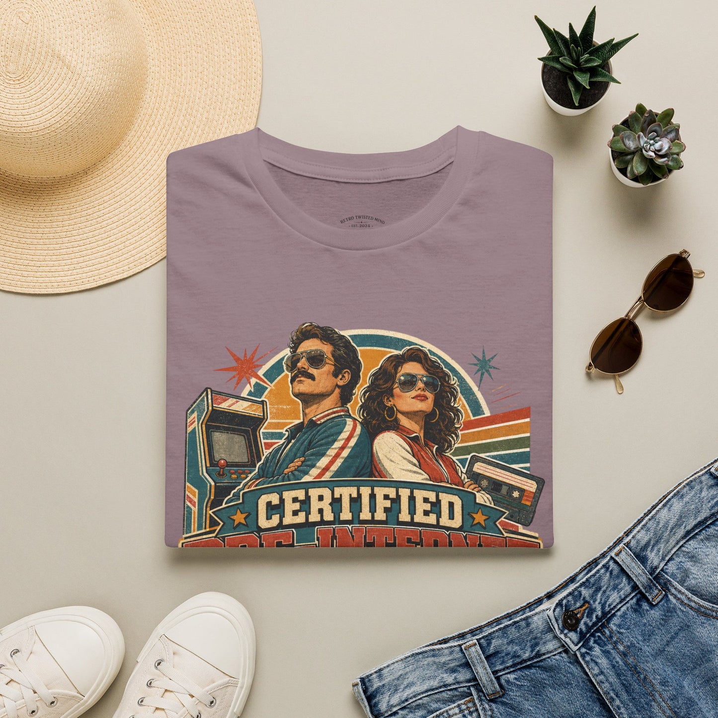 Certified Pre-Pandemic Survivor T-Shirt — Retro 70s Vintage Graphic