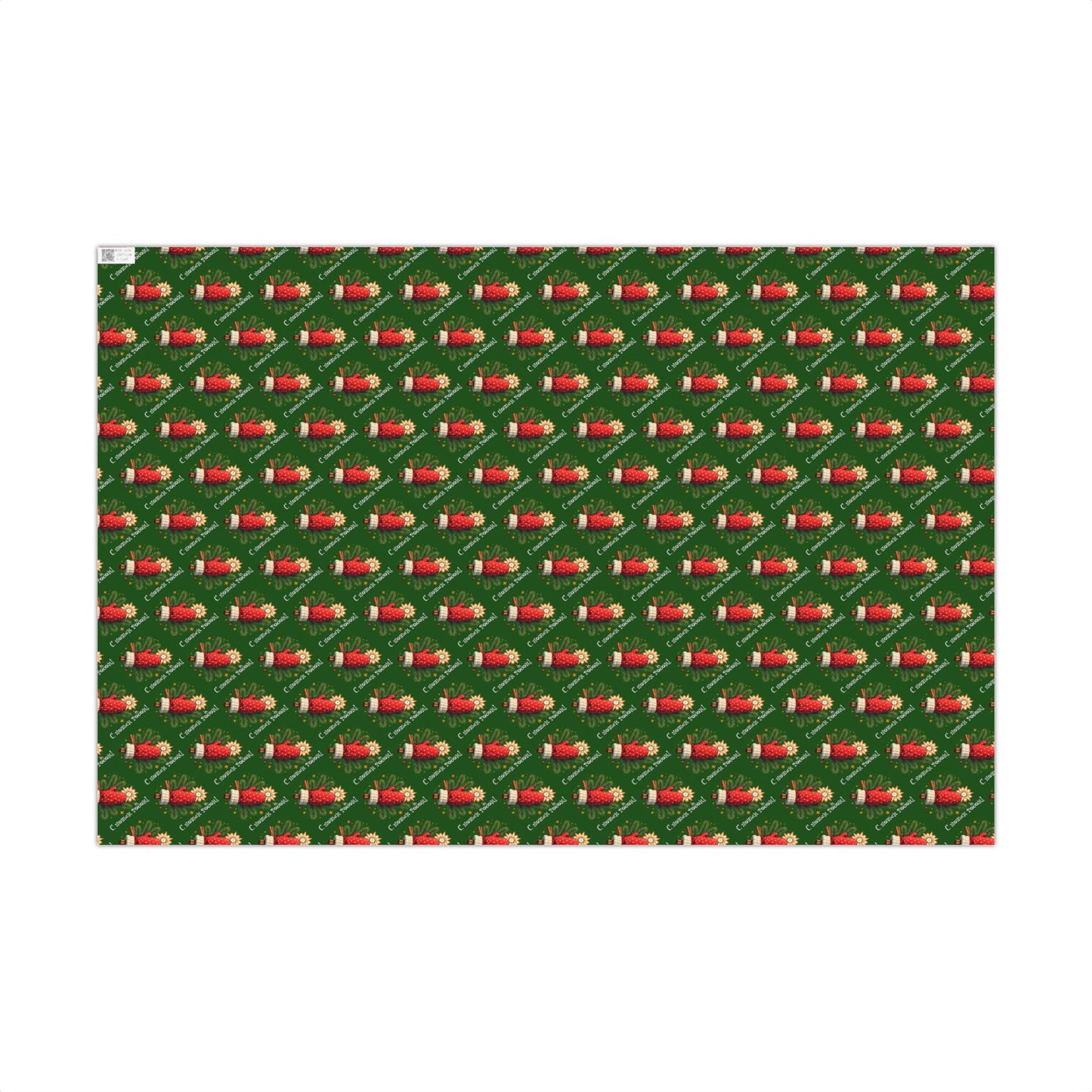 Christmas Nutcracker Gift Wrap Paper - Holiday Wrapping Sheets