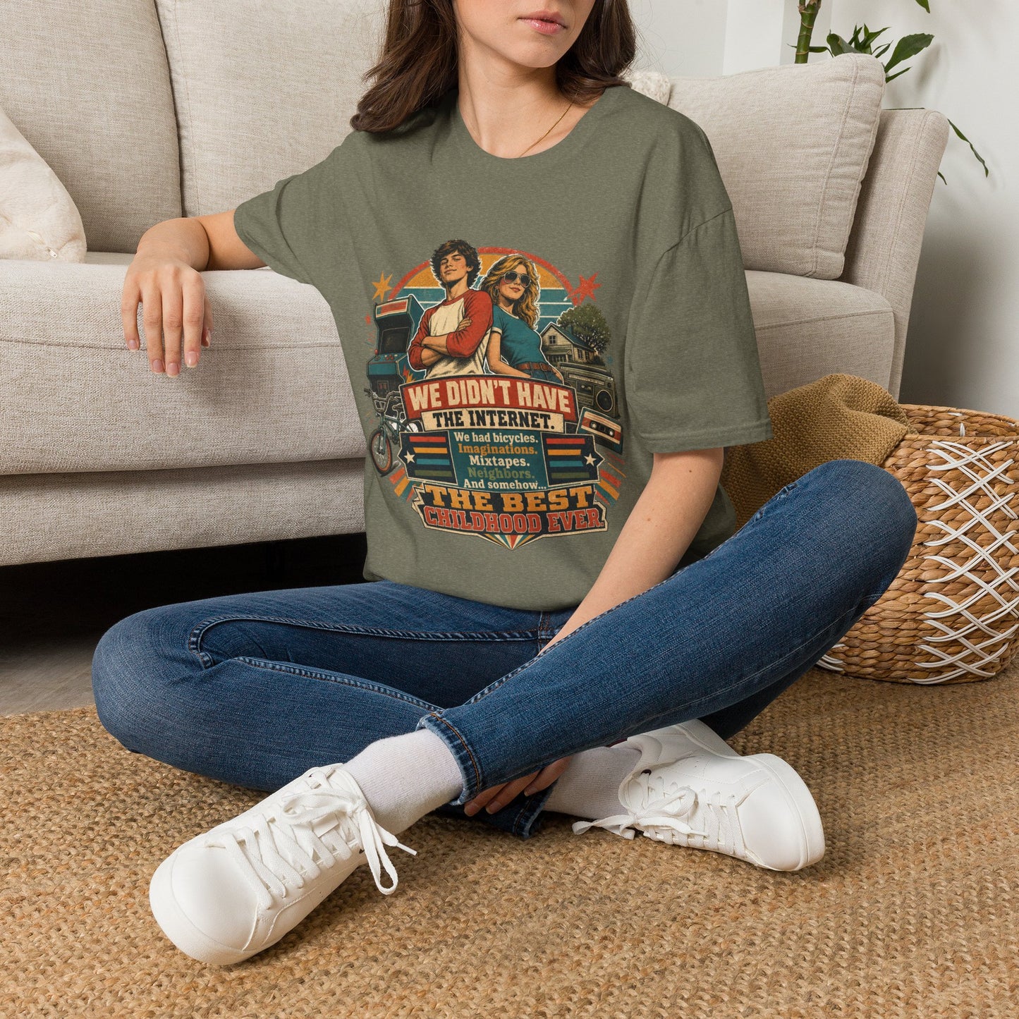 Retro Stranger Things 'We Didn't Have The Internet' T-Shirt