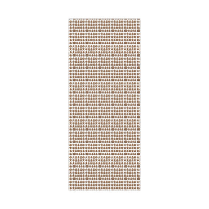 Gingerbread Pattern Gift Wrap Paper — Holiday Wrapping Sheets (Christmas Cookie Design)