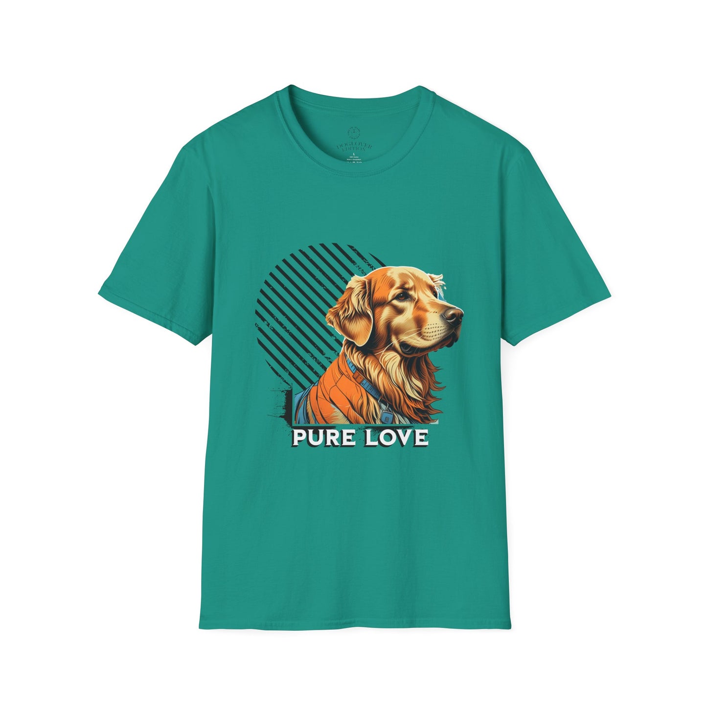 Pure Love Golden Retriever T-Shirt – Unisex Softstyle Tee for Dog Lovers