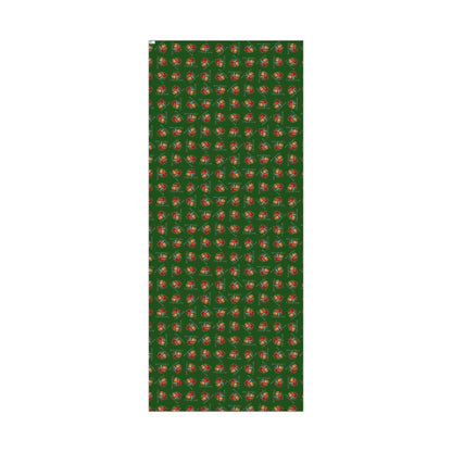 Christmas Presents Pattern Gift Wrap Paper — Green Holiday Wrapping Sheets