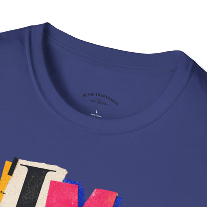 T-Shirt — "I'M FINE, THANK YOU" Retro Collage Graphic Tee