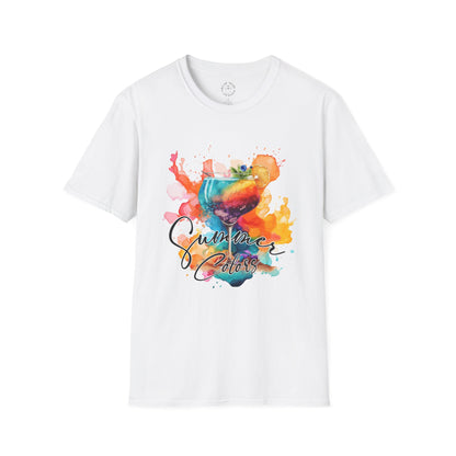 Colorful Artistic T-Shirt with Inspirational Design, Unisex Softstyle Tee, Gift for Art Lovers, Casual Wear, Birthday Gift Idea