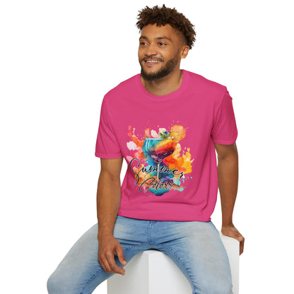 Colorful Artistic T-Shirt with Inspirational Design, Unisex Softstyle Tee, Gift for Art Lovers, Casual Wear, Birthday Gift Idea