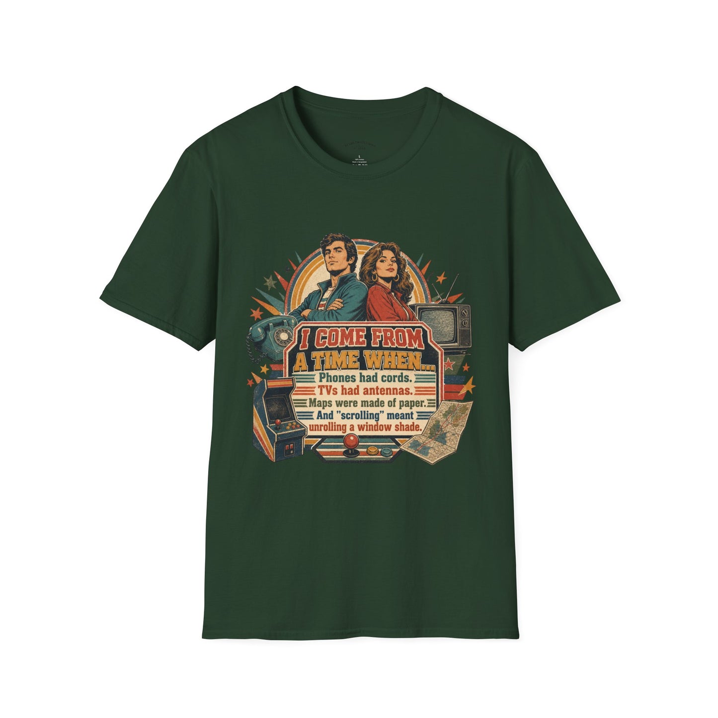 Vintage Road Trip T-Shirt — "I Come From A Time When" Retro Couple Graphic