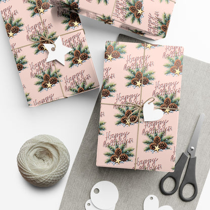 Cardinal & Pine Holiday Gift Wrap Paper
