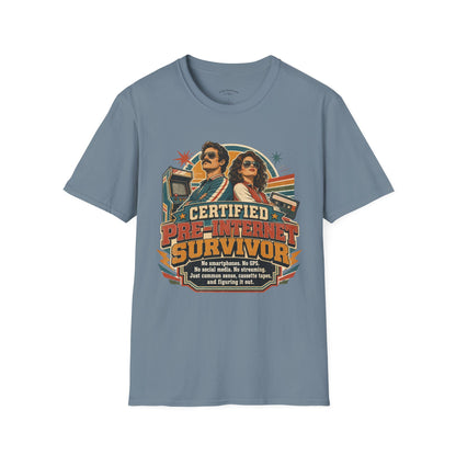 Certified Pre-Pandemic Survivor T-Shirt — Retro 70s Vintage Graphic