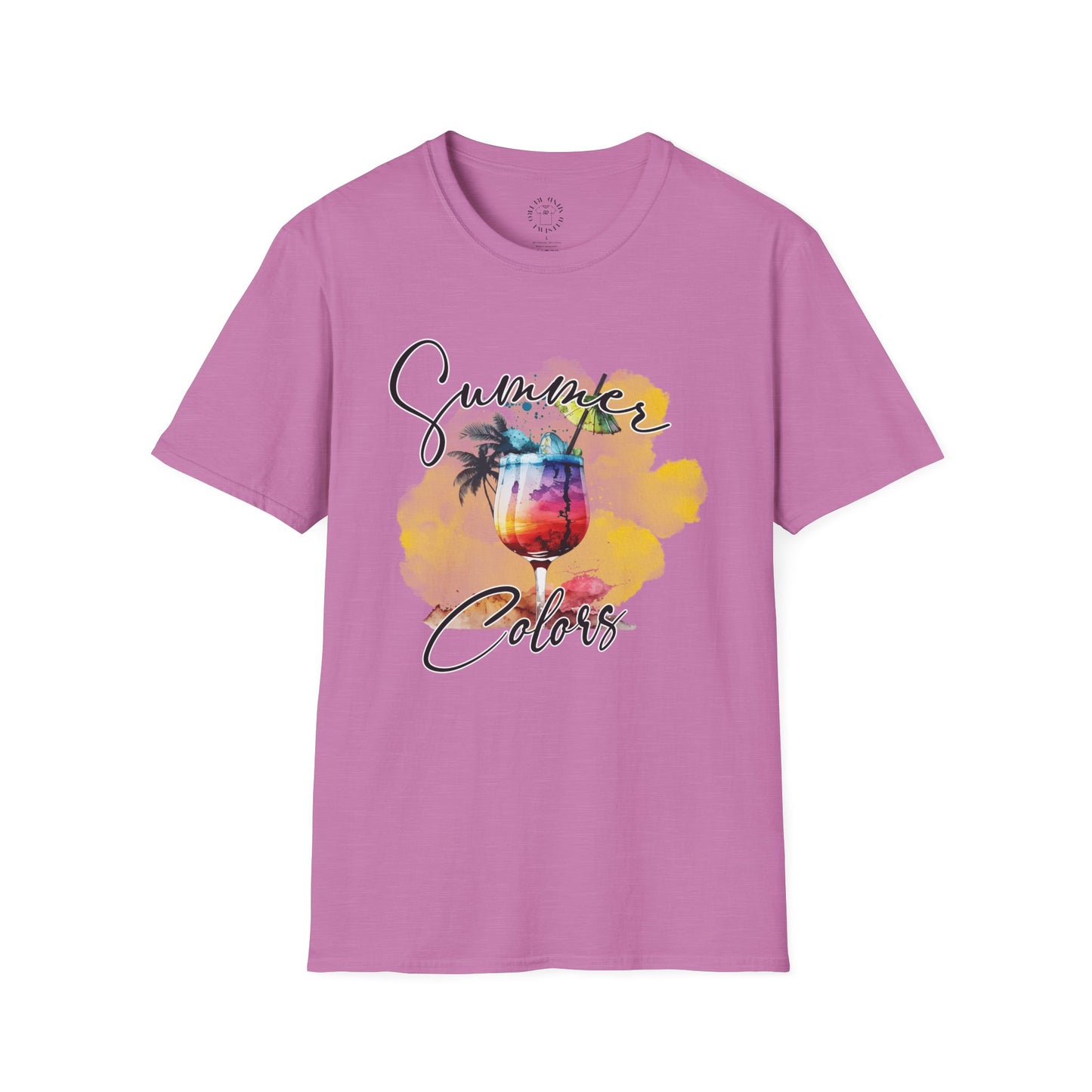 Summer Colors T-Shirt, Unisex Tee for Beach Days, Vacation Style, Summer Outing, Travel Shirt, Gift for Him/Her