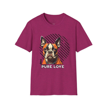 Pure Love French Bulldog T-Shirt | Unisex Softstyle Tee for Dog Lovers