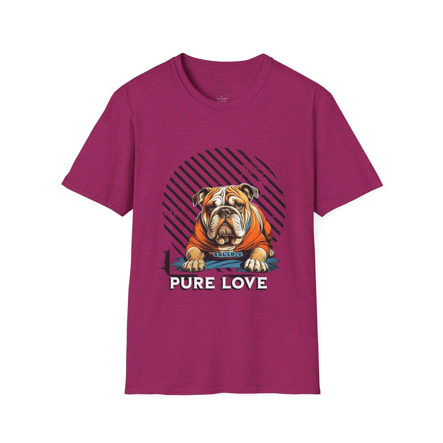 Pure Love Bulldog Unisex Softstyle T-Shirt