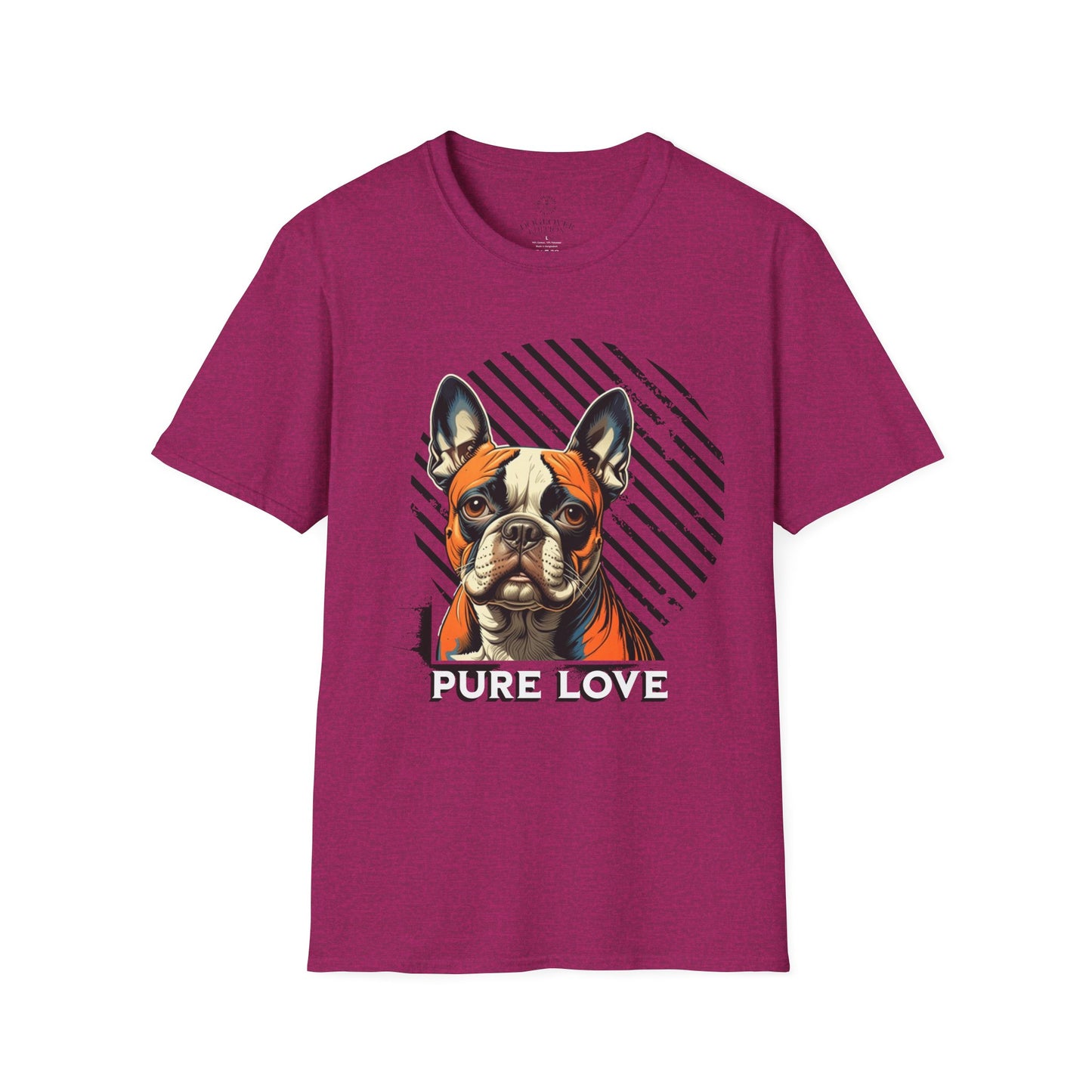 Pure Love French Bulldog Unisex Softstyle T-Shirt