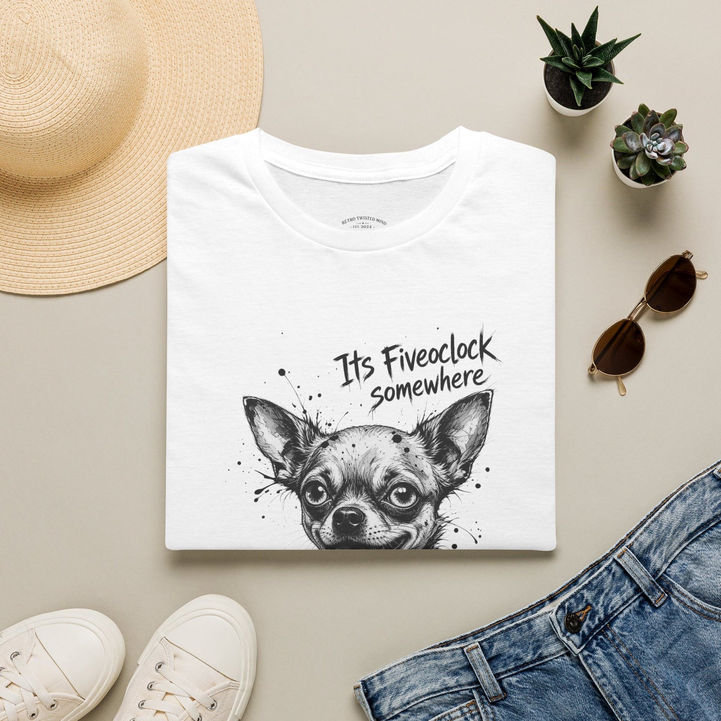 Chihuahua 'It's Five O'Clock Somewhere' T-Shirt