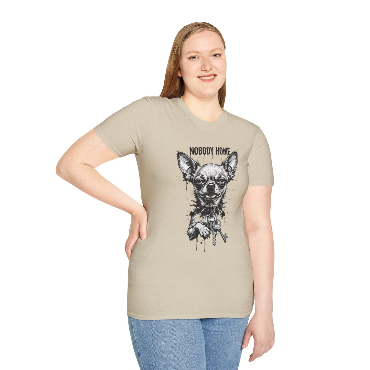 Chihuahua 'Nobody Home' Graphic T-Shirt