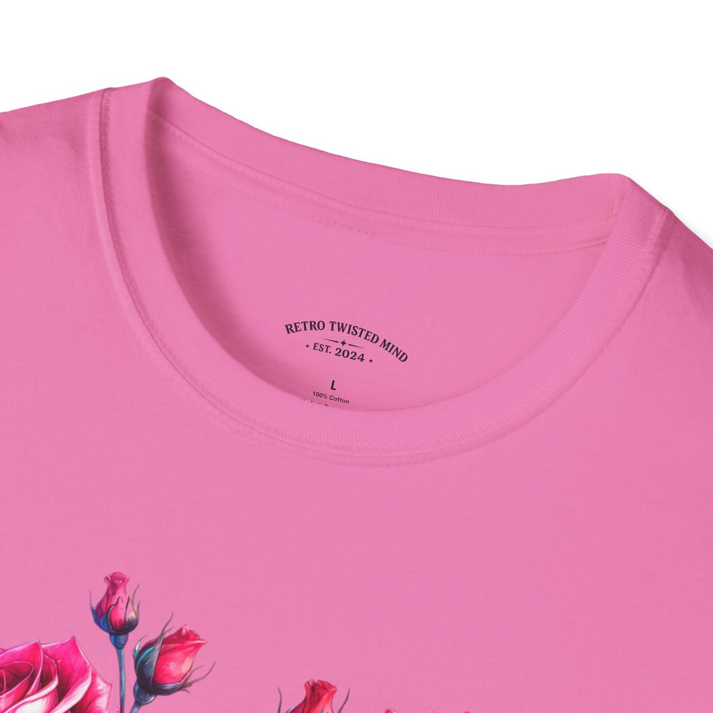 Floral Heart Open Unisex Softstyle T-Shirt.twisted.love