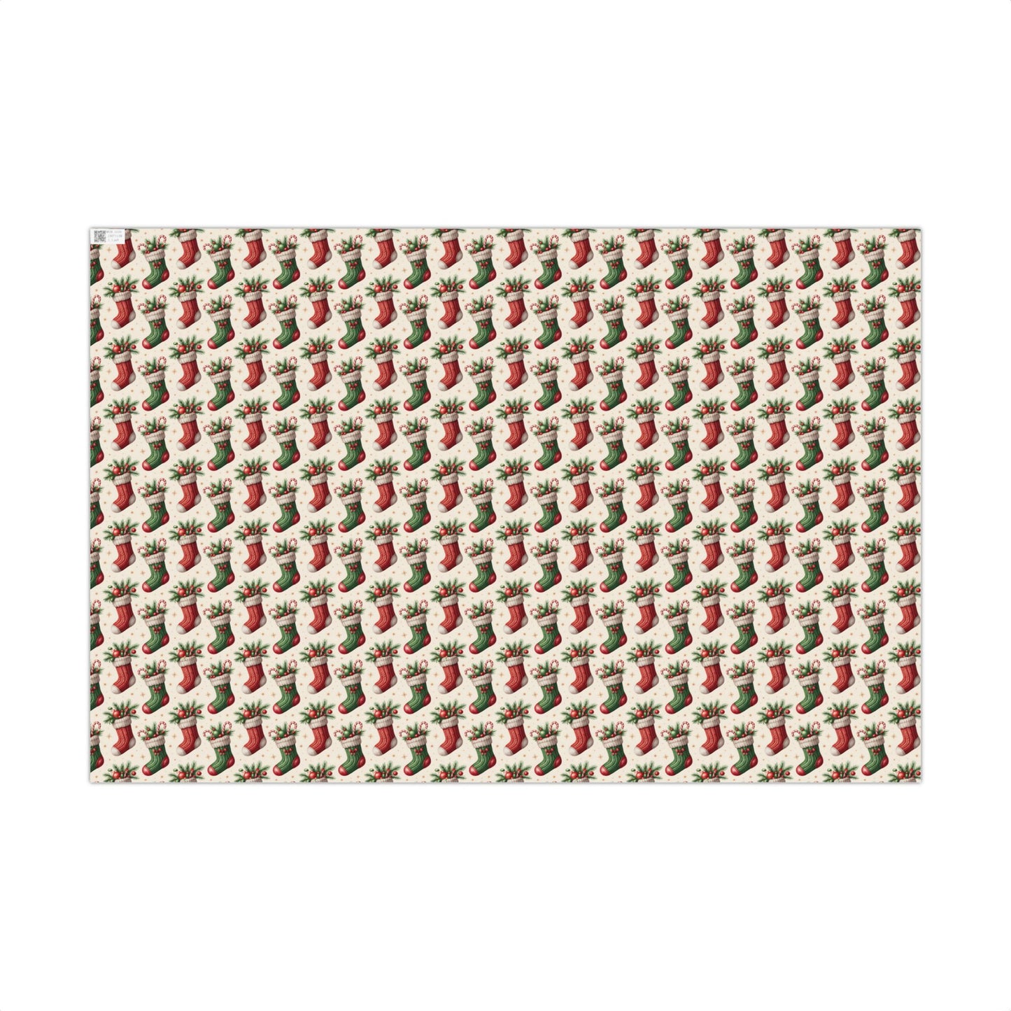 Christmas Stocking Gift Wrap Paper – Festive Holiday Wrapping Sheets